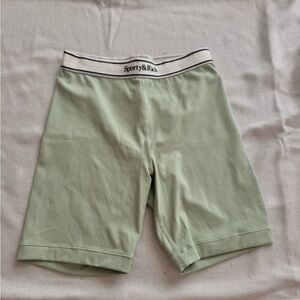Sporty & Rich Mint Green Lounge Shorts